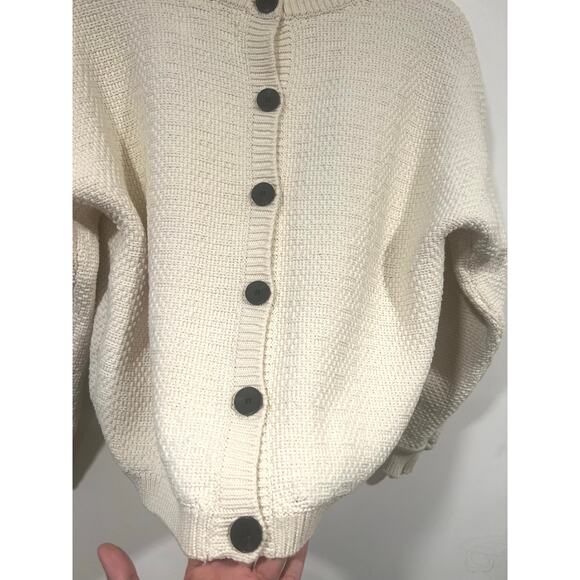 Ba&sh Minimalist Knitted Sweater With Button Down Back Detail Cotton 6 - Picture 7 of 8